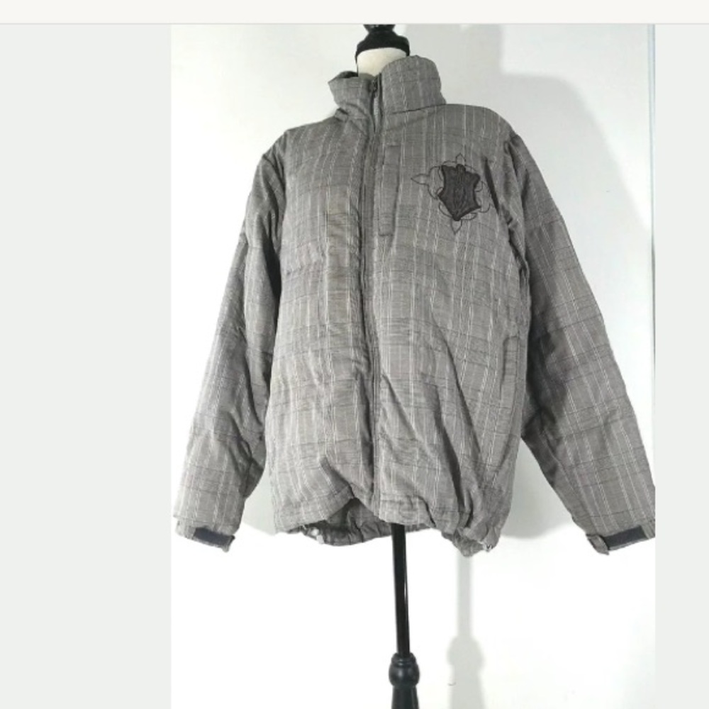 MONARCHY MEN'S PUFFER PADDED COAT BROWN SIZE: XL